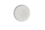 STONECAST CANVAS GREY WALLED PLATE 6.3"