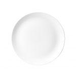 WHITE EVOLVE COUPE PLATE 9"