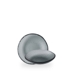 VIANA GLASS DUSK ORGANIC BOWL 17CM 6 1.2" 26.5CL 9.3OZ