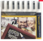 CHALKBOARD MARKER PEN WHITE CHISEL TIP 6MM X8