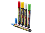 CHISEL TIP CHALK PEN MIXED COLOURS 6MM PACK OF 5