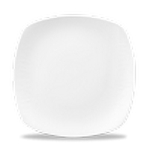 CHURCHILL SUPER VITRIFIED BAMBOO WHITE SQUARE PLATE 10"