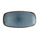 DUDSON HARVEST BLUE OBLONG PLATE 11.7X6"