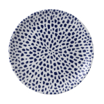 DUDSON TERRAZZO BLUE COUPE PLATE 11.3"