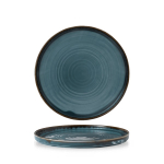 DUDSON HARVEST BLUE WALLED PLATE 8.3"