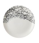 KINTSUGI ACCENTS PLATE 11.25" COUPE QUARTZ BLACK EVOLVE
