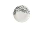 KINTSUGI ACCENTS PLATE 10.25" COUPE QUARTZ BLACK EVOLVE