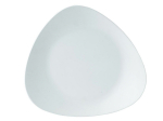 CHURCHILL LOTUS WHITE MELAMINE PLATTER 13.8X12.8"