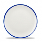 CHURCHILL SUPER VITRIFIED RETRO BLUE COUPE PLATE 11.3"