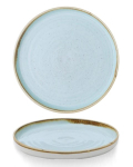 CHURCHILL STONECAST DUCK EGG 8 1/4" WALLED PLATE