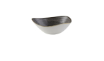 CHURCHILL SUPER VITRIFIED STONECAST RAW BLACK TRIANGULAR BOWL 13OZ