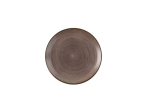 CHURCHILL SUPER VITRIFIED STONECAST RAW BROWN COUPE PLATE 11.3"