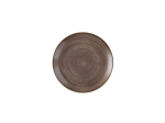 CHURCHILL SUPER VITRIFIED STONECAST RAW BROWN COUPE PLATE 8.5"