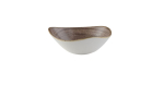 CHURCHILL SUPER VITRIFIED STONECAST RAW BROWN TRIANGULAR BOWL 21OZ
