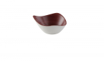 CHURCHILL SUPER VITRIFIED STONECAST PATINA RUST RED TRIANGULAR BOWL 9OZ