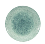 CHURCHILL SUPER VITRIFIED STUDIO PRINTS RAKU JADE GREEN COUPE PLATE 10.2"