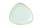 CHURCHILL SUPER VITRIFIED STONECAST DUCK EGG BLUE TRIANGULAR PLATE 7.6"