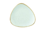 CHURCHILL SUPER VITRIFIED STONECAST DUCK EGG BLUE TRIANGULAR PLATE 12.2"