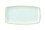 CHURCHILL SUPER VITRIFIED STONECAST DUCK EGG BLUE OBLONG PLATE 13.6X7.3"