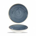 CHURCHILL SUPER VITRIFIED STONECAST BLUEBERRY COUPE BOWL 15OZ