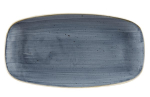 CHURCHILL SUPER VITRIFIED STONECAST BLUEBERRY OBLONG PLATE 14X7.4"