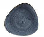 CHURCHILL SUPER VITRIFIED STONECAST BLUEBERRY TRIANGULAR PLATE 10.4"
