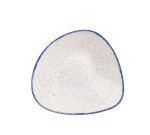 CHURCHILL SUPER VITRIFIED STONECAST HINTS INDIGO BLUE TRIANGULAR BOWL 21.1OZ