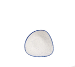 CHURCHILL SUPER VITRIFIED STONECAST HINTS INDIGO BLUE TRIANGULAR BOWL 9.2OZ