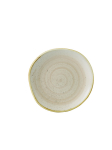CHURCHILL SUPER VITRIFIED STONECAST ORGANIC NUTMEG CREAM PLATE 7.3"
