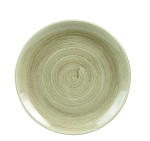 CHURCHILL SUPER VITRIFIED STONECAST PATINA ANTIQUE TAUPE COUPE PLATE 10.2"