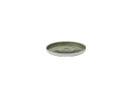 CHURCHIL STONECAST PATINA 8 1/4" WALLED PLATE B GREEN