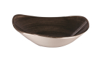 CHURCHILL SUPER VITRIFIED STONECAST PATINA IRON BLACK TRIANGULAR BOWL 21.1OZ