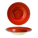CHURCHILL SUPER VITRIFIED STONECAST SPICED ORANGE WIDE RIM BOWL 10OZ