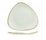CHURCHILL SUPER VITRIFIED STONECAST BARLEY WHITE TRIANGULAR PLATE 12.3"