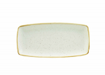 CHURCHILL SUPER VITRIFIED STONECAST BARLEY WHITE OBLONG PLATE 11.6X5.5"