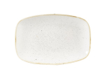 CHURCHILL SUPER VITRIFIED STONECAST BARLEY WHITE CHEF'S OBLONG PLATE 9.3X6.2"