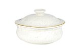CHURCHILL SUPER VITRIFIED STONECAST BARLEY WHITE LIDDED STEWPOT 15.1OZ