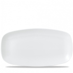 CHURCHILL SUPER VITRIFIED WHITE VELLUM CHEF'S OBLONG PLATE 14X7.4"