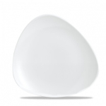 CHURCHILL SUPER VITRIFIED WHITE VELLUM TRIANGULAR PLATE 10.5"