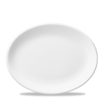 CHURCHILL SUPER VITRIFIED WHITE OVAL PLATE 8"