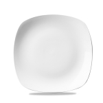 CHURCHILL SUPER VITRIFIED WHITE X SQUARED SQUARE PLATE 8.5"