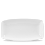 CHURCHILL SUPER VITRIFIED WHITE X SQUARED+ OBLONG PLATE 13.6X7.3"