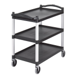 CAMBRO LARGE KD UTILITY CART BLACK