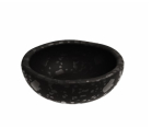 MINERAL CRACKLE GLAZE RAMEKIN NOIR