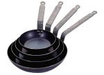 DE BUYER BLUE STEEL FRY PAN 24CM