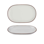 MODEST BROWN OVAL PLATTER 28 X  18CM / 11" X 7"