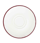 MODEST MAROON DOUBLE WELL SAUCER 16CM / 6.25"