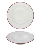 MODEST MAROON PASTA PLATE 25CM  / 9.75" 420ML / 17.75OZ