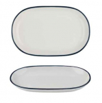 MODEST NAVY OVAL PLATTER 33 X 21CM / 13" X 8.25"