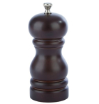 4.5" BROWN RUBBER WOOD SALT MILL